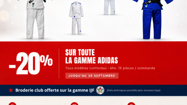 OFFRE SPÉCIALE RENTRÉE KIMONO ADIDAS FUJI LYON !